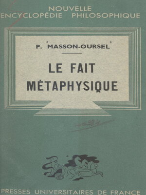 cover image of Le fait métaphysique